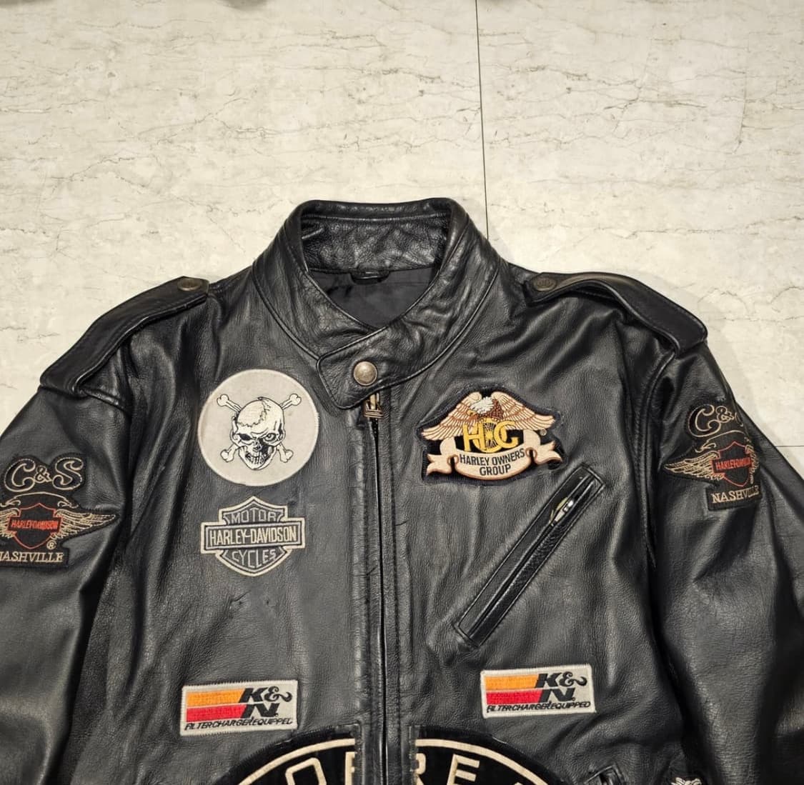 할리데이비슨 코리아 레더바이커 자켓 상품이미지3