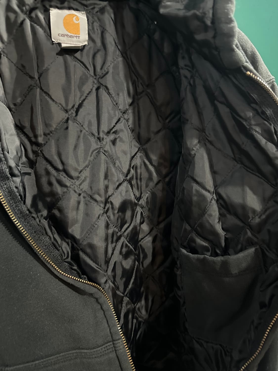 칼하트 덕 후드집업 블랙L 상품이미지4