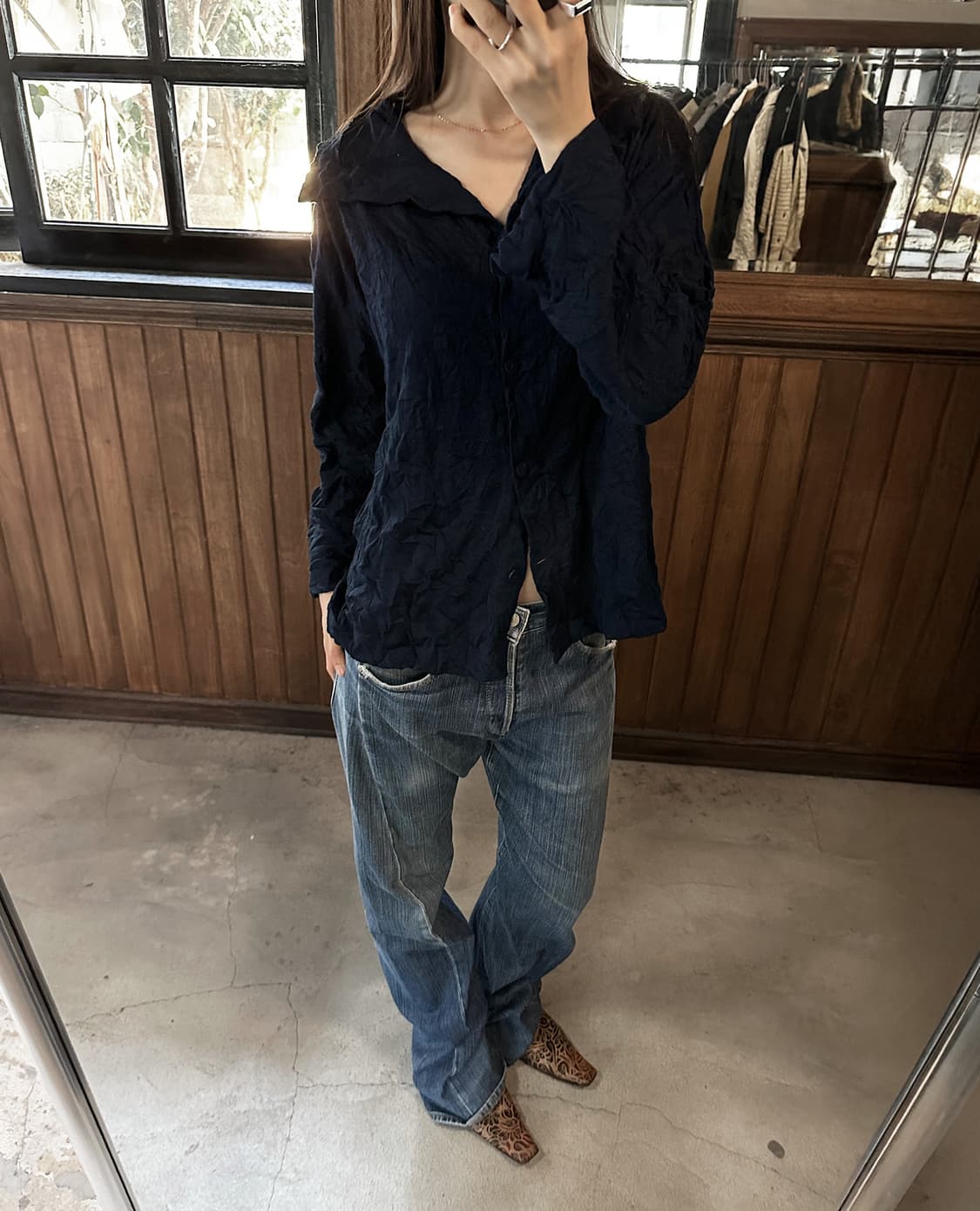 ISSEY MIYAKE ME crinkle pleats blouse 상품이미지5