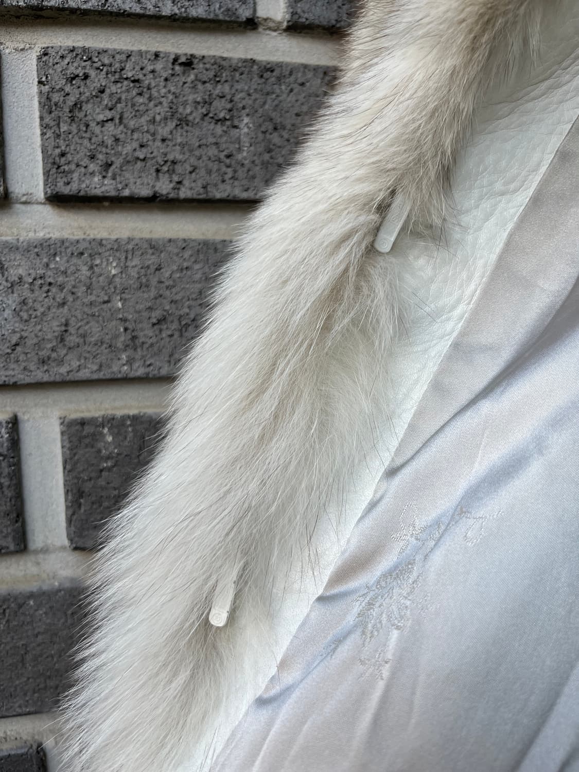 리얼 폭스퍼 자켓 아이보리 상품이미지6