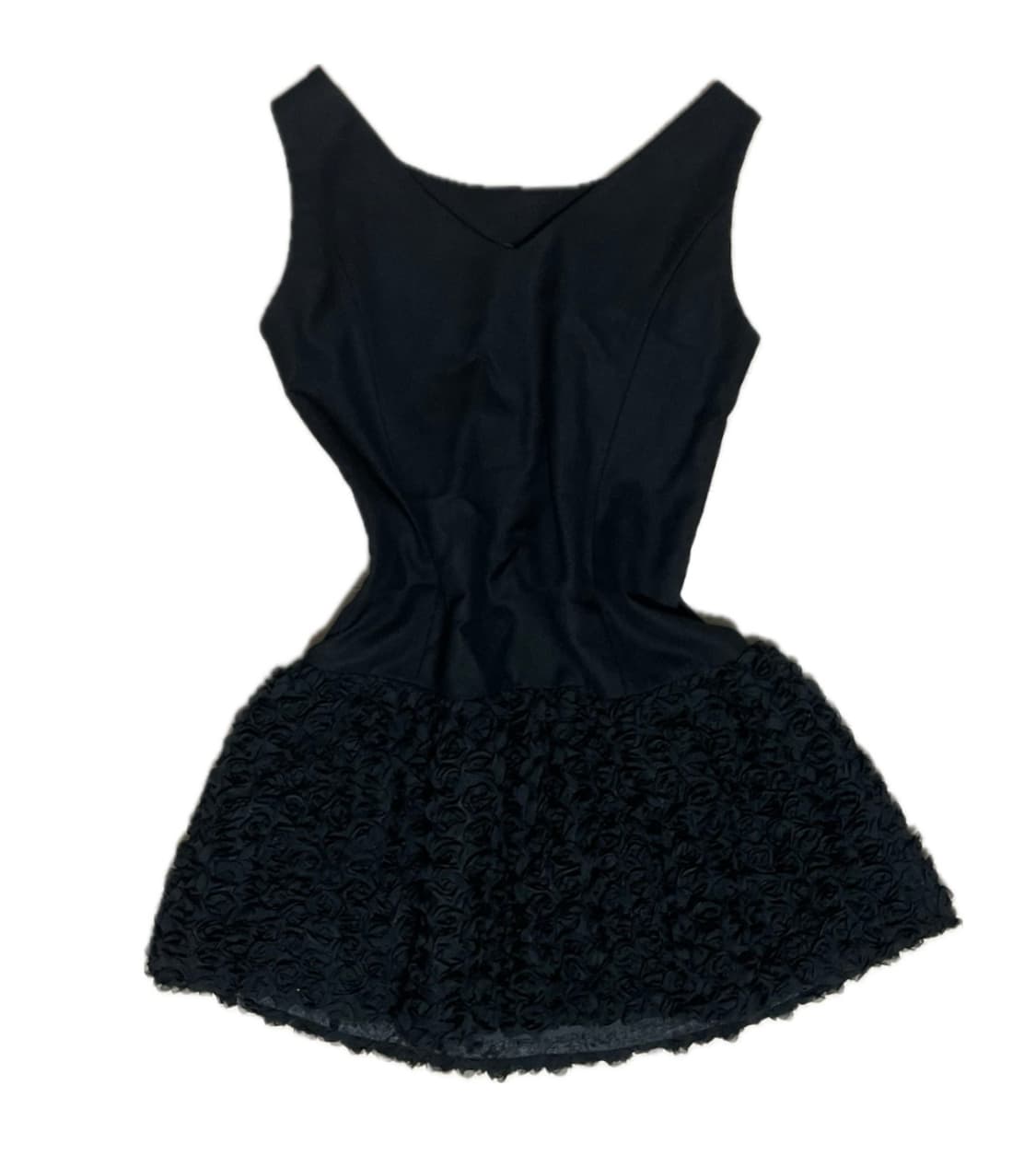 빈티지 블랙 장미 원피스 상품이미지1