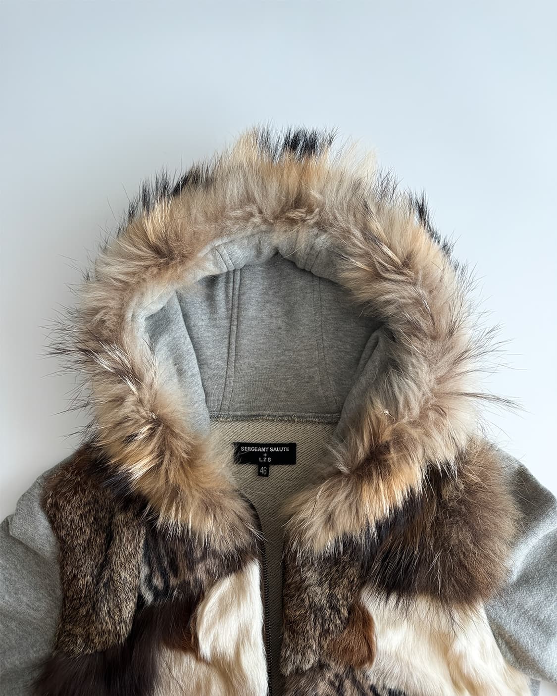 SERGEANT SALUTE Fur Zip-up Hoodie 상품이미지5