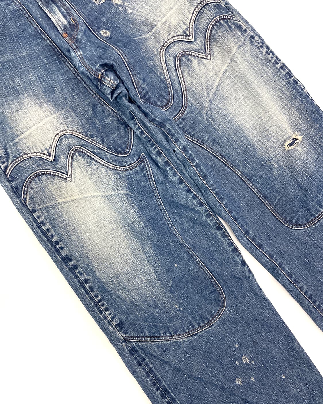 24SS 슈가힐 페이디드 모던 웨스턴 데님 와이드 트라우저 / 32 상품이미지3