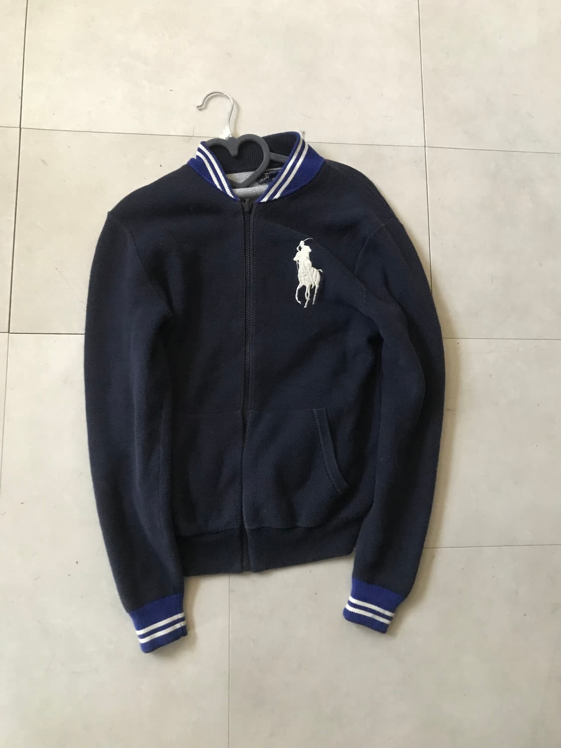 폴로 네이비 빅포니 니트집업 상품이미지7