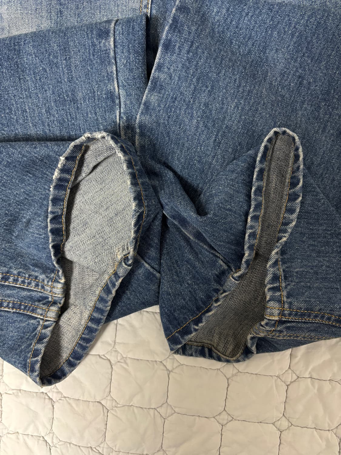 [1] 다이브인 와이드 커브드 데님 팬츠 상품이미지7