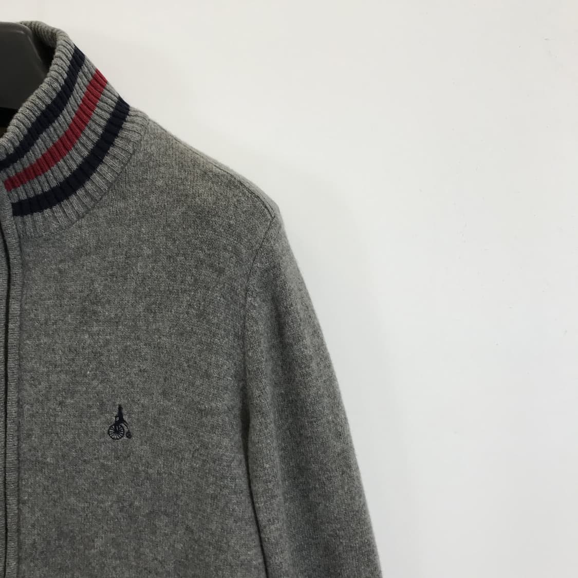 빈폴 울 그레이 방풍니트점퍼 [95] 상품이미지2