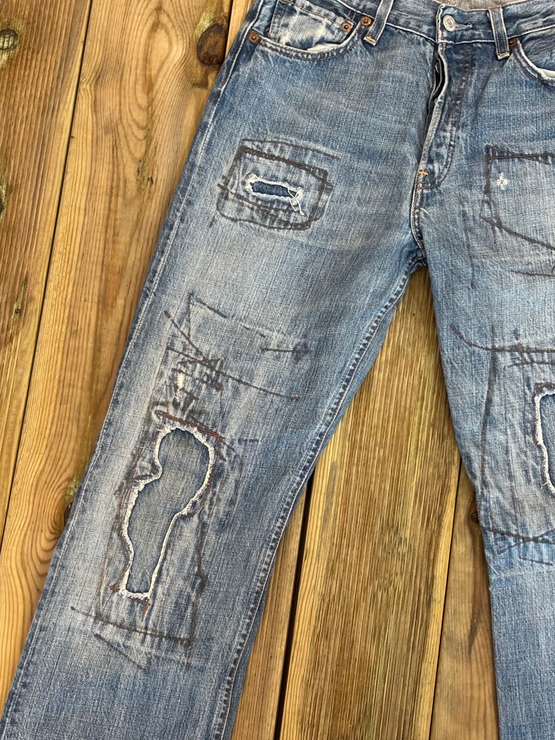     Levi’s 501 아트 리페어 스트레이트 데님 상품이미지7