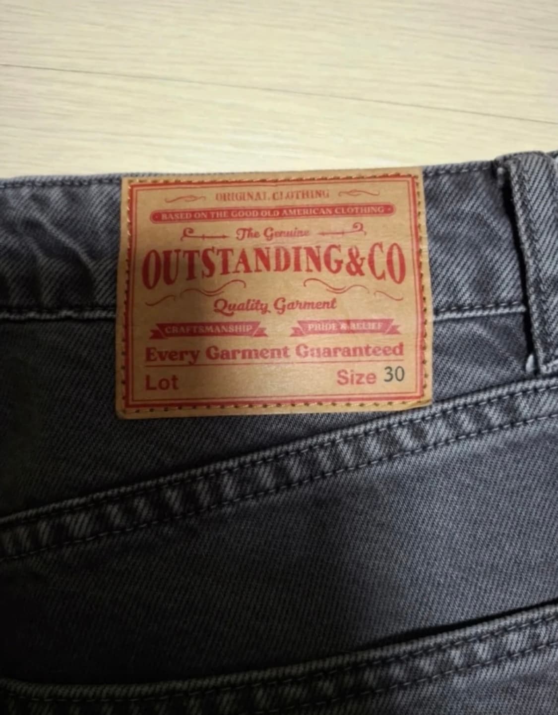 [30] 아웃스탠딩 흑청 데님 상품이미지3