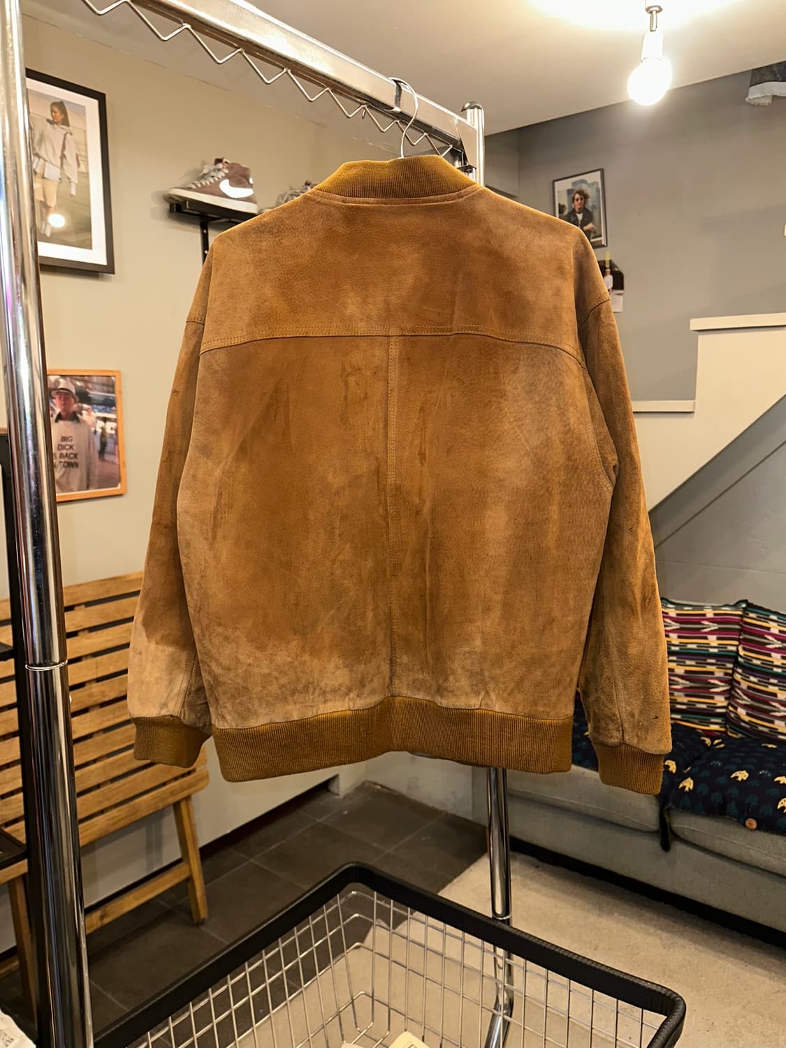 90's Japanese pig-leather bomber jacket 상품이미지9