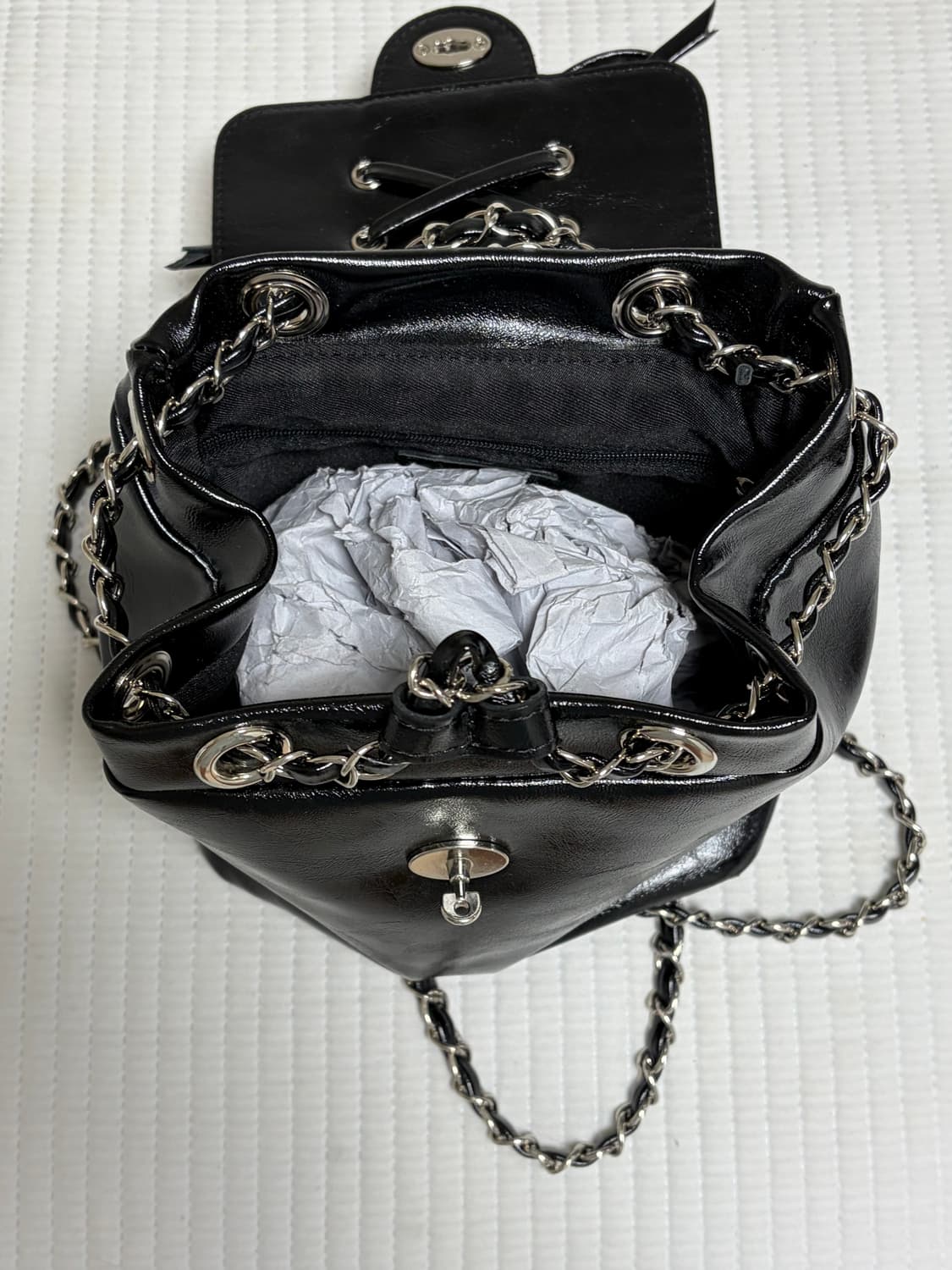 아노에틱 리본 클래식 백팩 블랙 상품이미지7