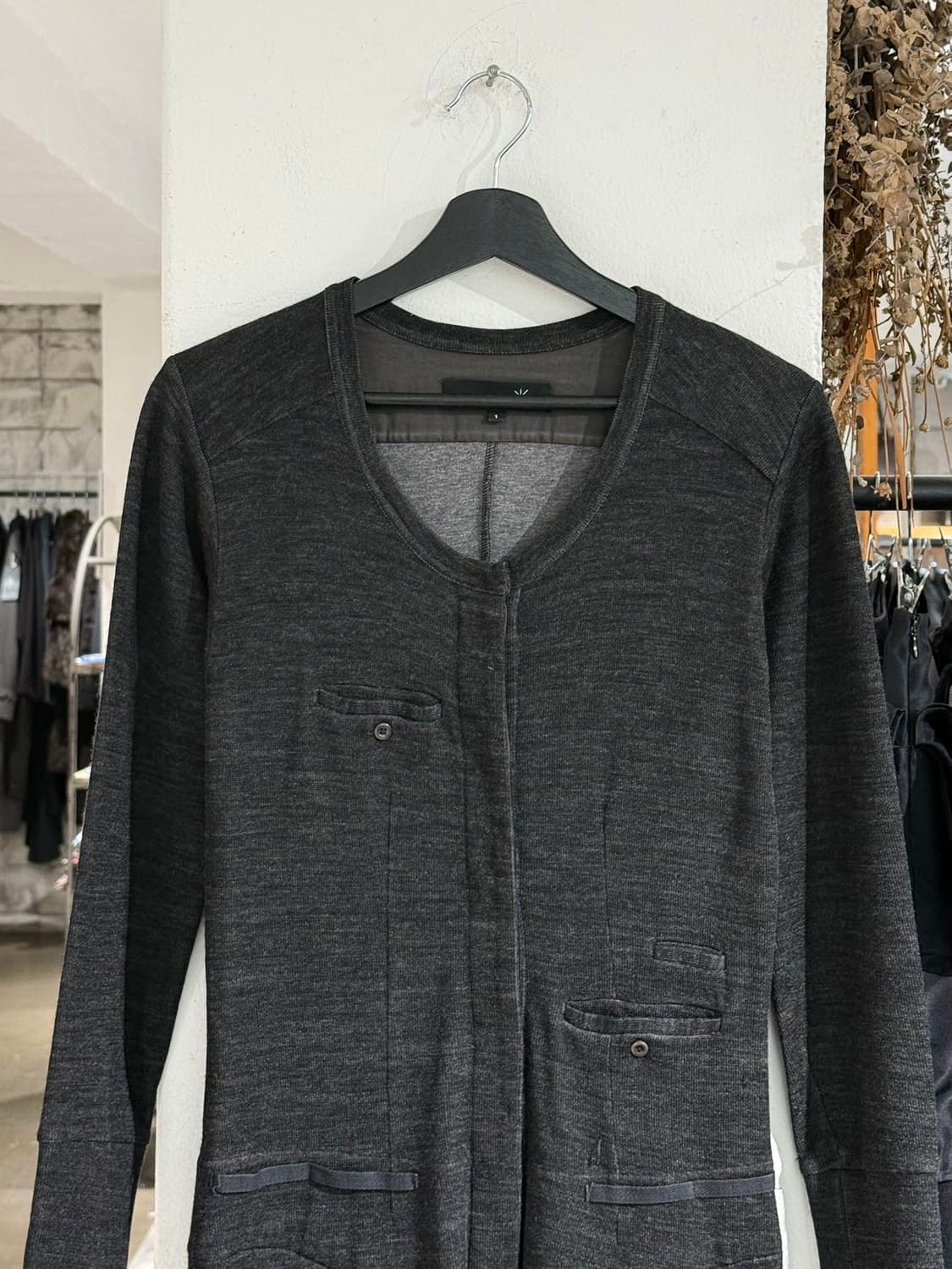 이자벨마랑 차콜 레인 울 포켓 미디 드레스 상품이미지2