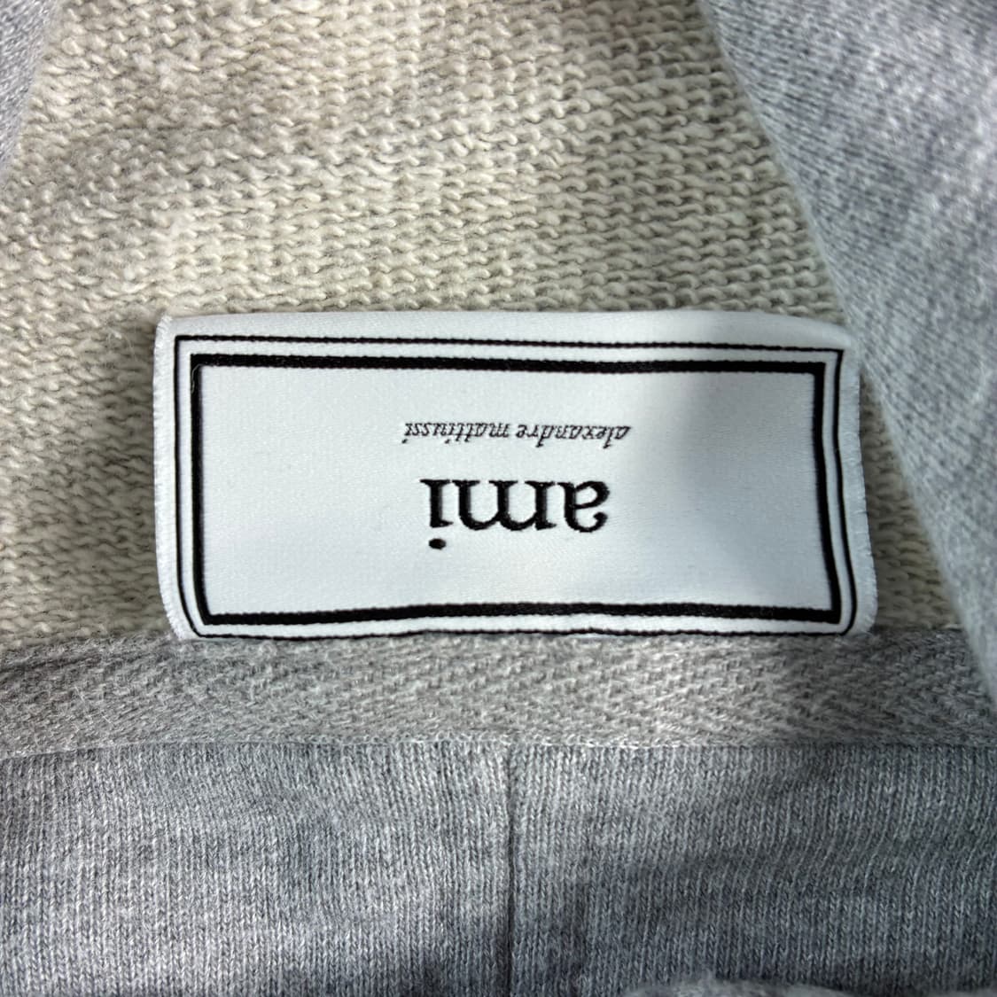 Ami  아미 스몰하트자수 그레이 후드티  상품이미지4