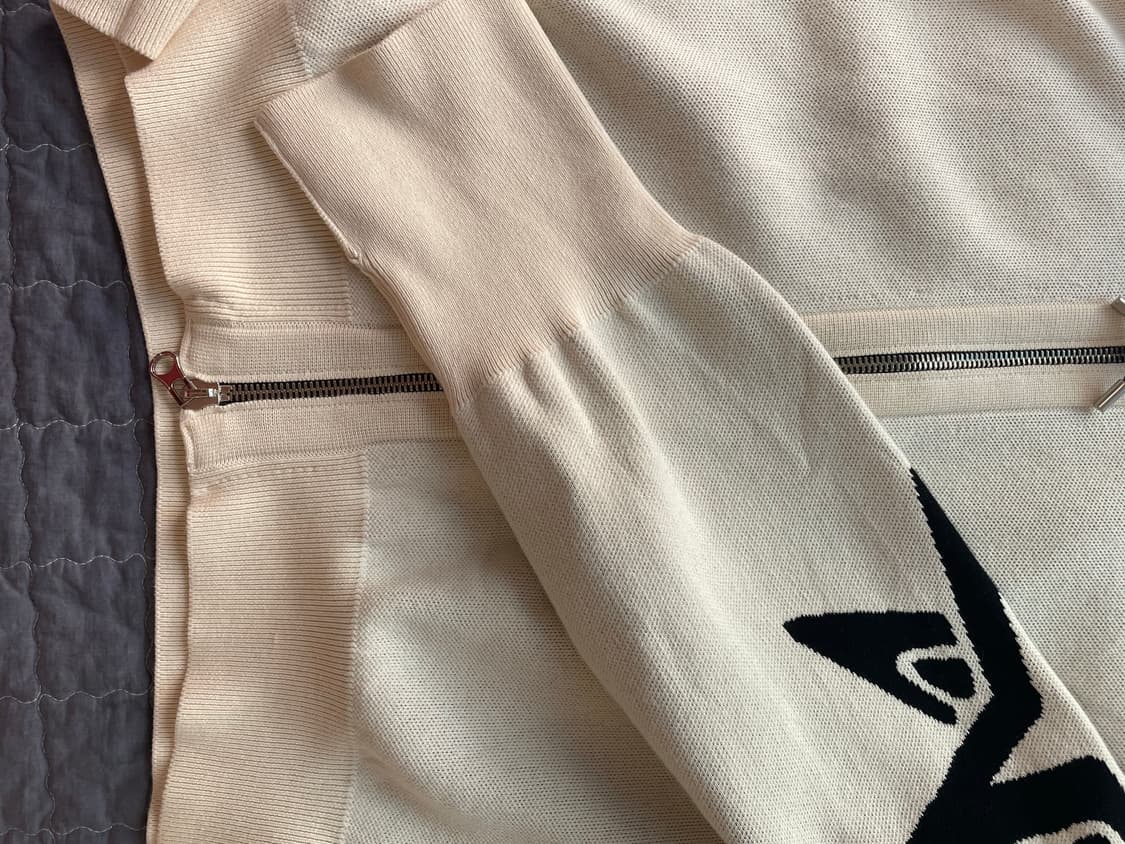 더 아이덴티티 프로젝트 앤시언트 심볼 지퍼 니트 크림 상품이미지9