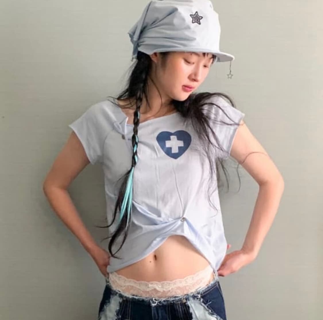 샵페어리 button up zodiac half T-shirt 상품이미지1