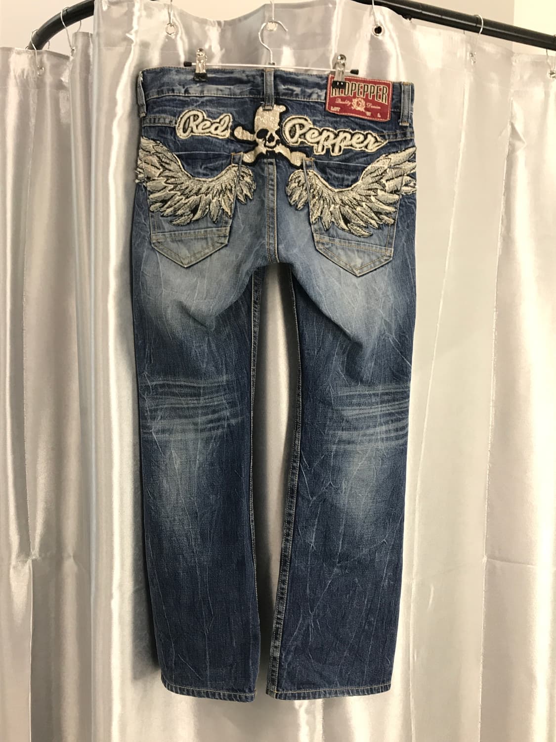 Red Pepper Skull Patch Denim Jeans 상품이미지6