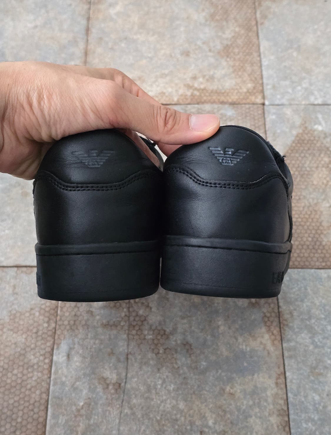 (265)엠포리오 아르마니 블랙 레더 상품이미지7