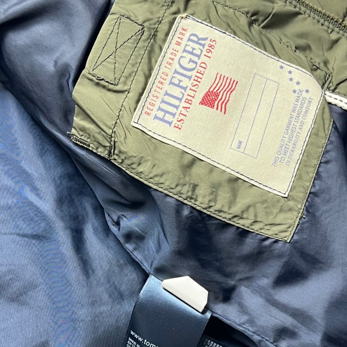 [아동] 타미힐피거 카키 누빔 패딩 중고 구제 빈티지 상품이미지5