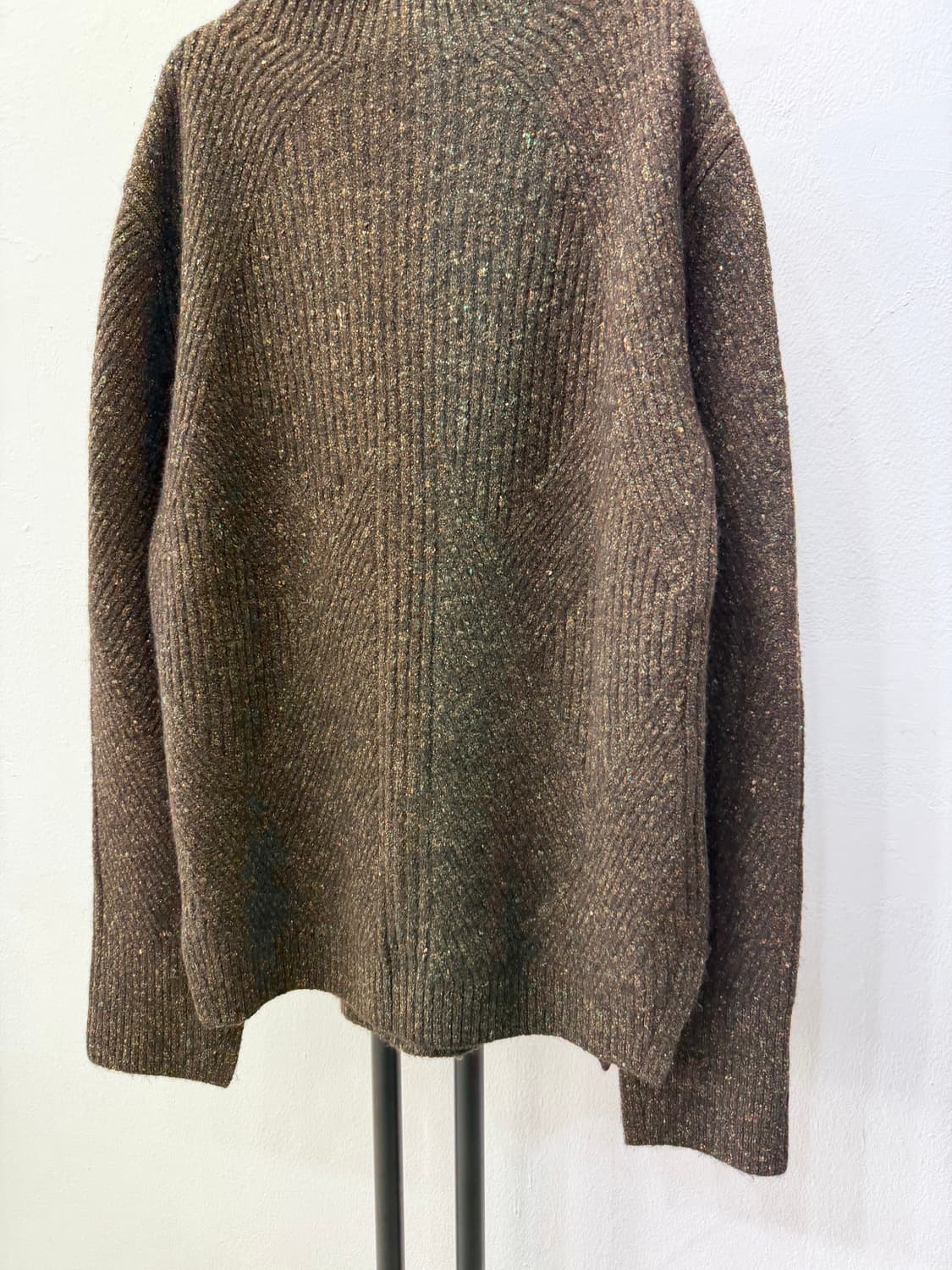 정품) 타임 한섬 여성 브라운 니트 스웨터 90F 상품이미지3