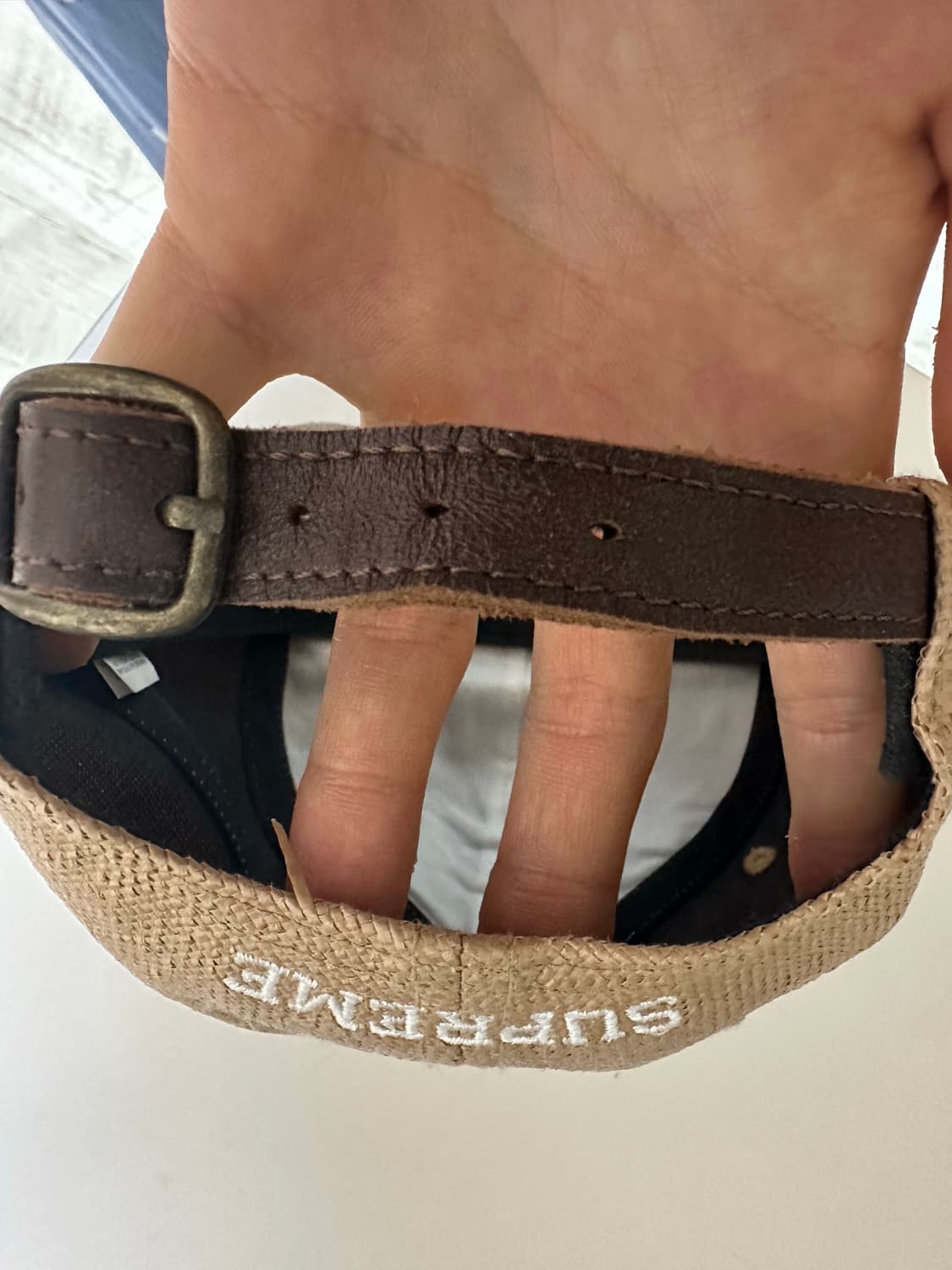 슈프림 라피아 S 로고 6-패널 캡 내츄럴 - 22SS 상품이미지8