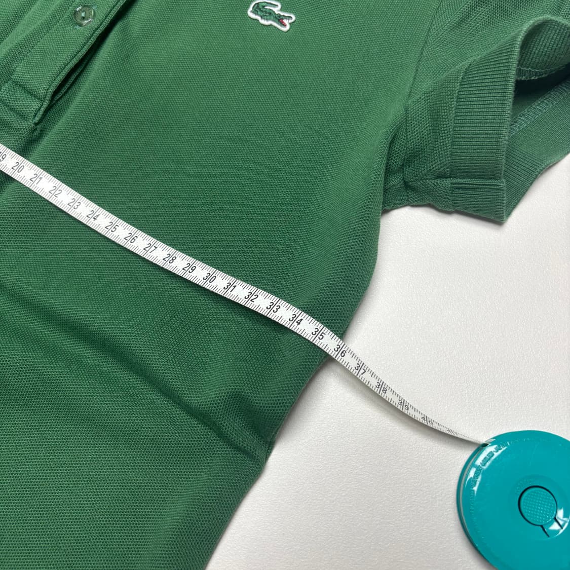 라코스테 피그먼트 그린 크록패치 하프버튼 트임 카라넥 PK 피케 반팔 상품이미지7