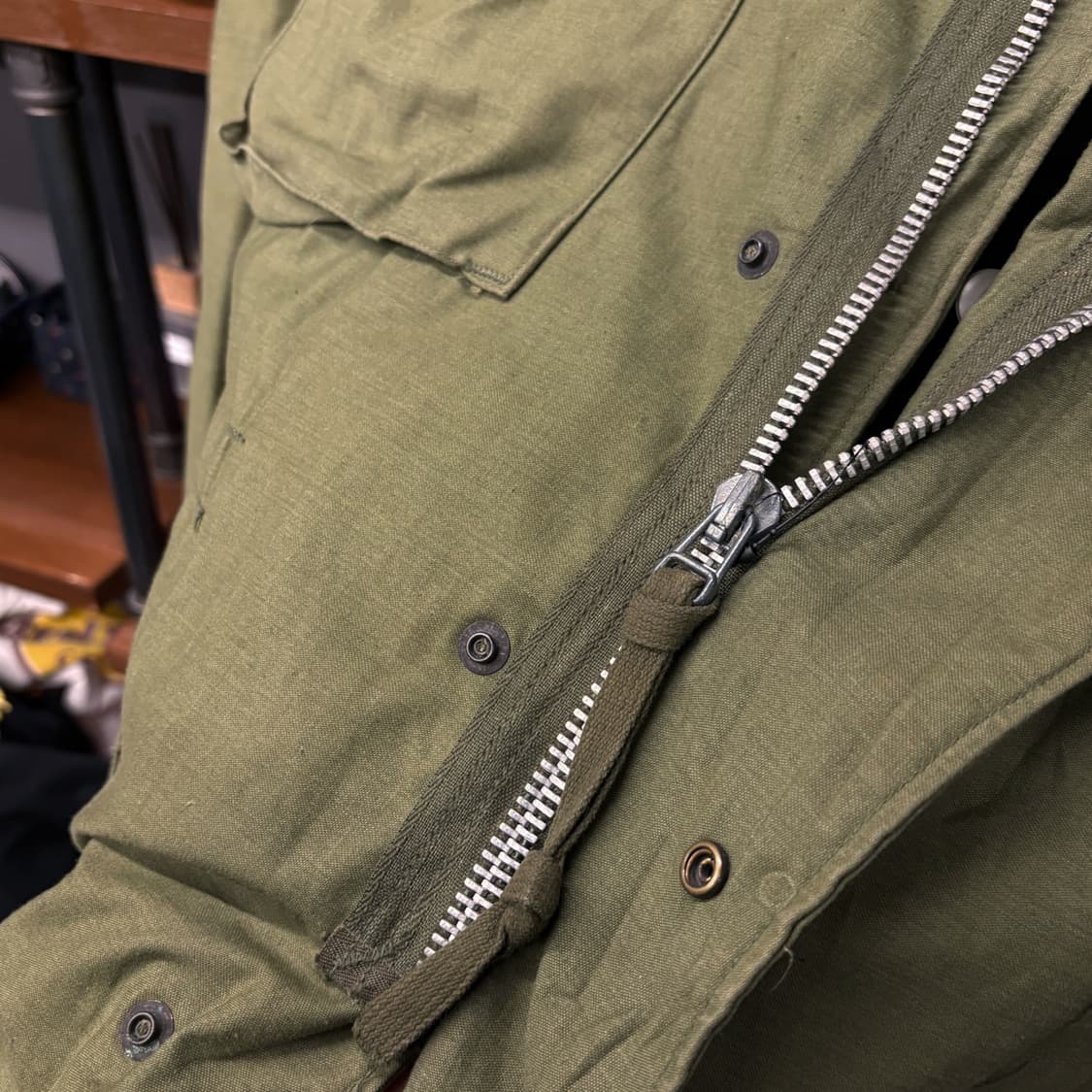 70s 오리지날 미군 M-65 필드자켓 사파리 퍼티그 자켓 N481 상품이미지7