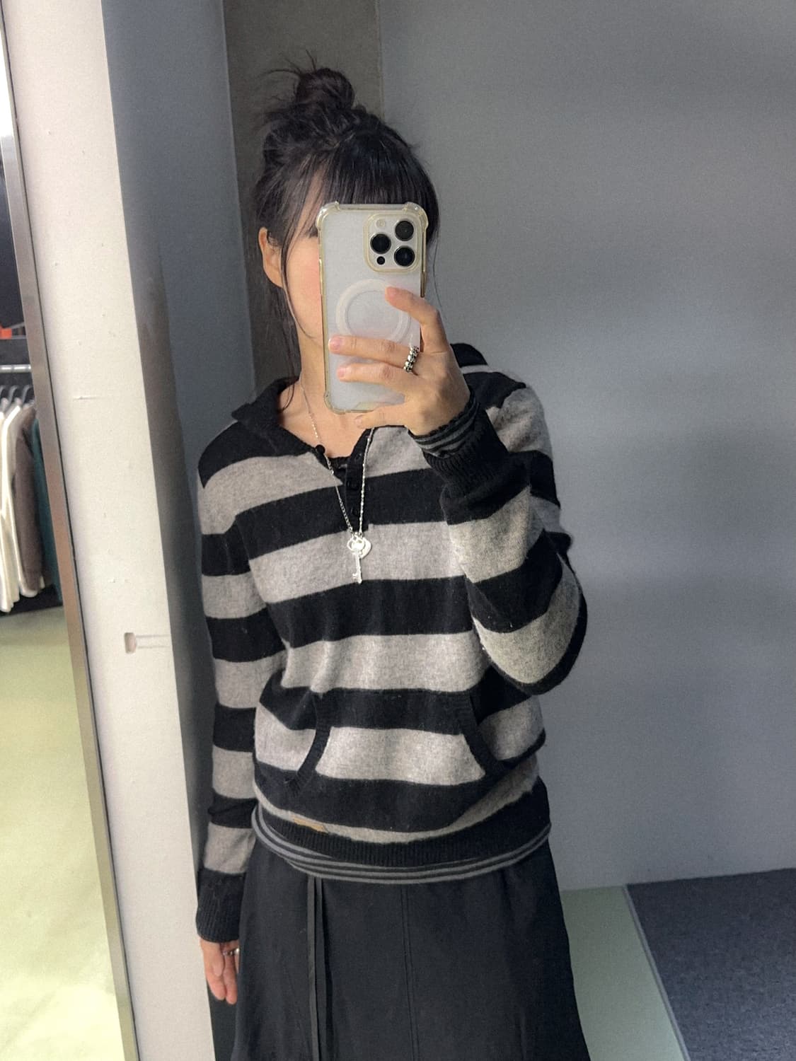 stripes knit hoody 상품이미지5