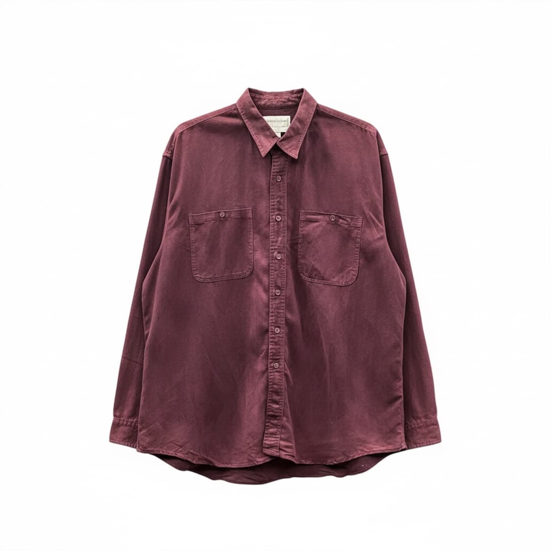 USA VINTAGE 스웨이드 셔츠 투포켓 디테일 버건디 상품이미지1