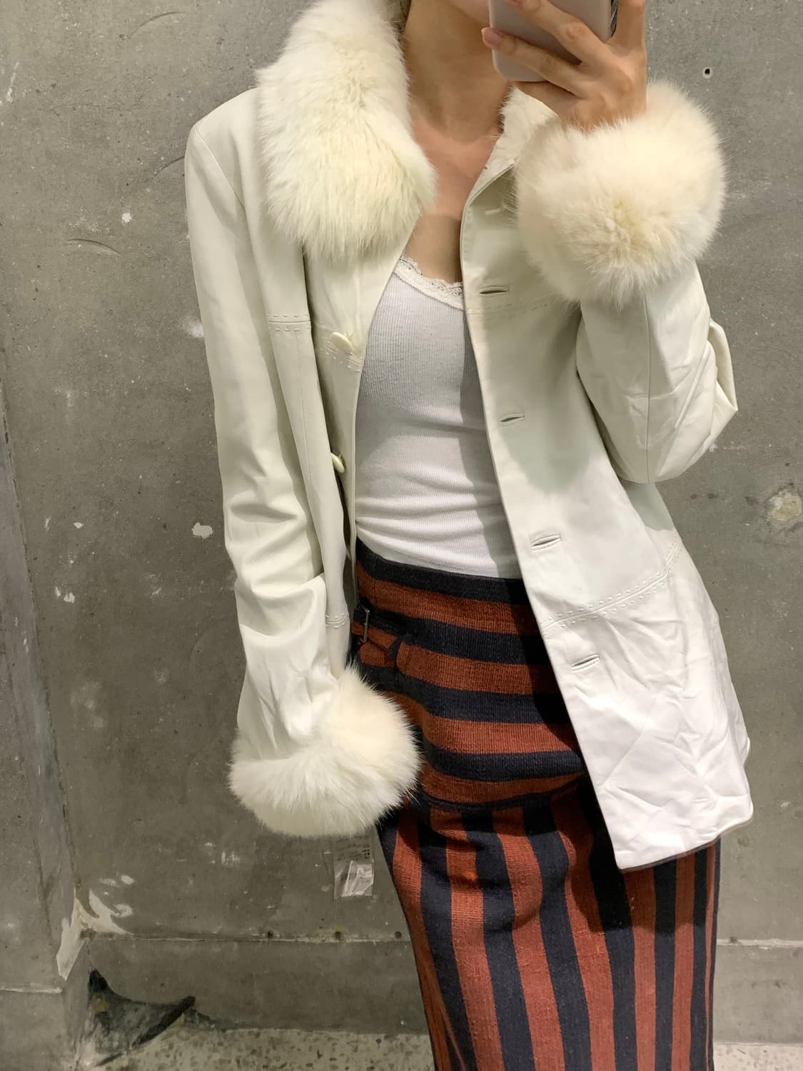 Balmain 발망 90s 램스킨 폭스퍼 자켓 상품이미지1