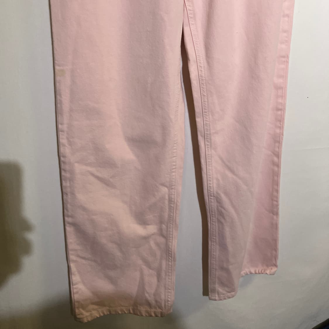 25-26인치)H&M 핑크 와이드 데님 청바지 상품이미지3