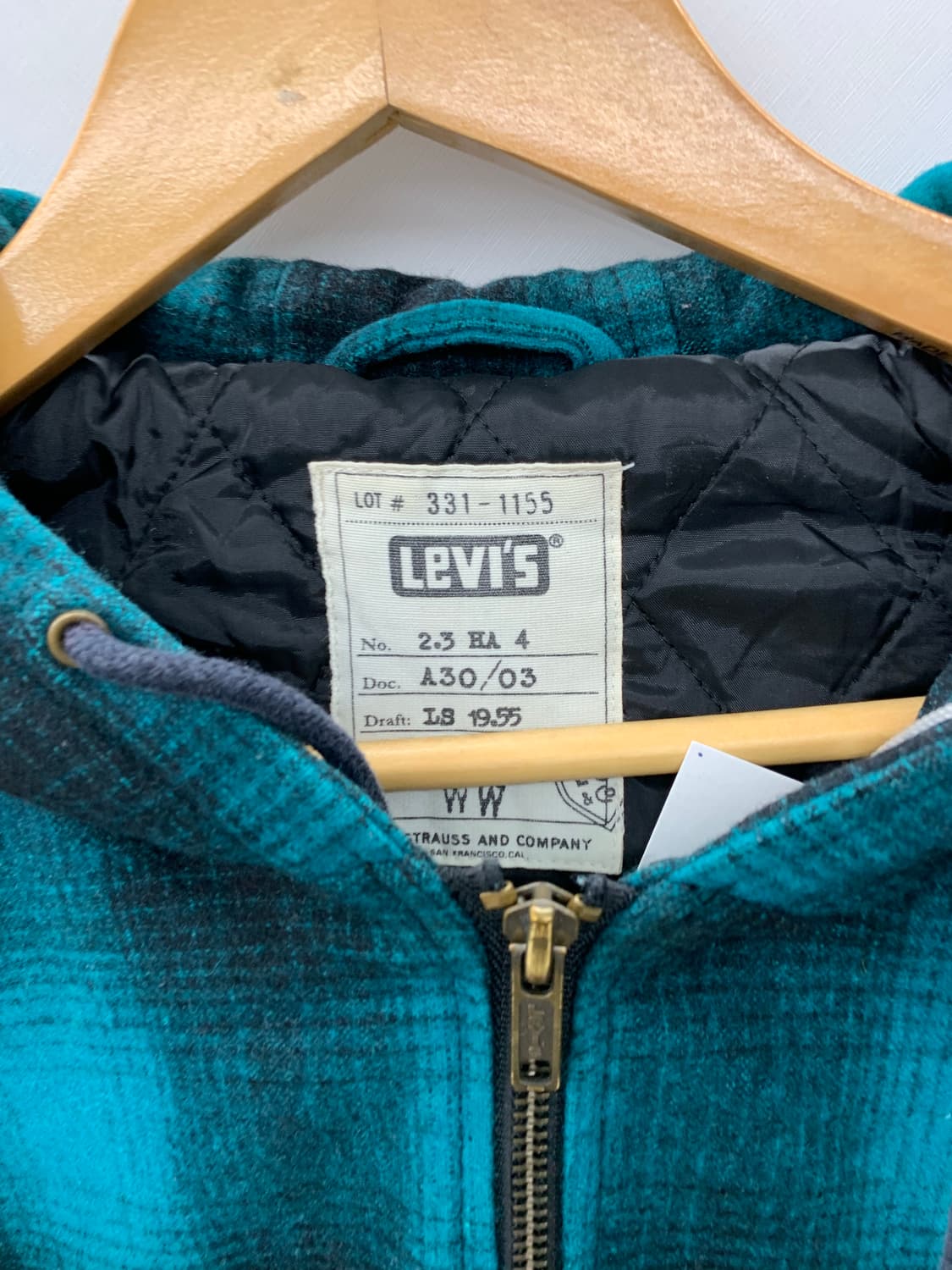 리바이스 민트 체크 후드 점퍼 상품이미지5