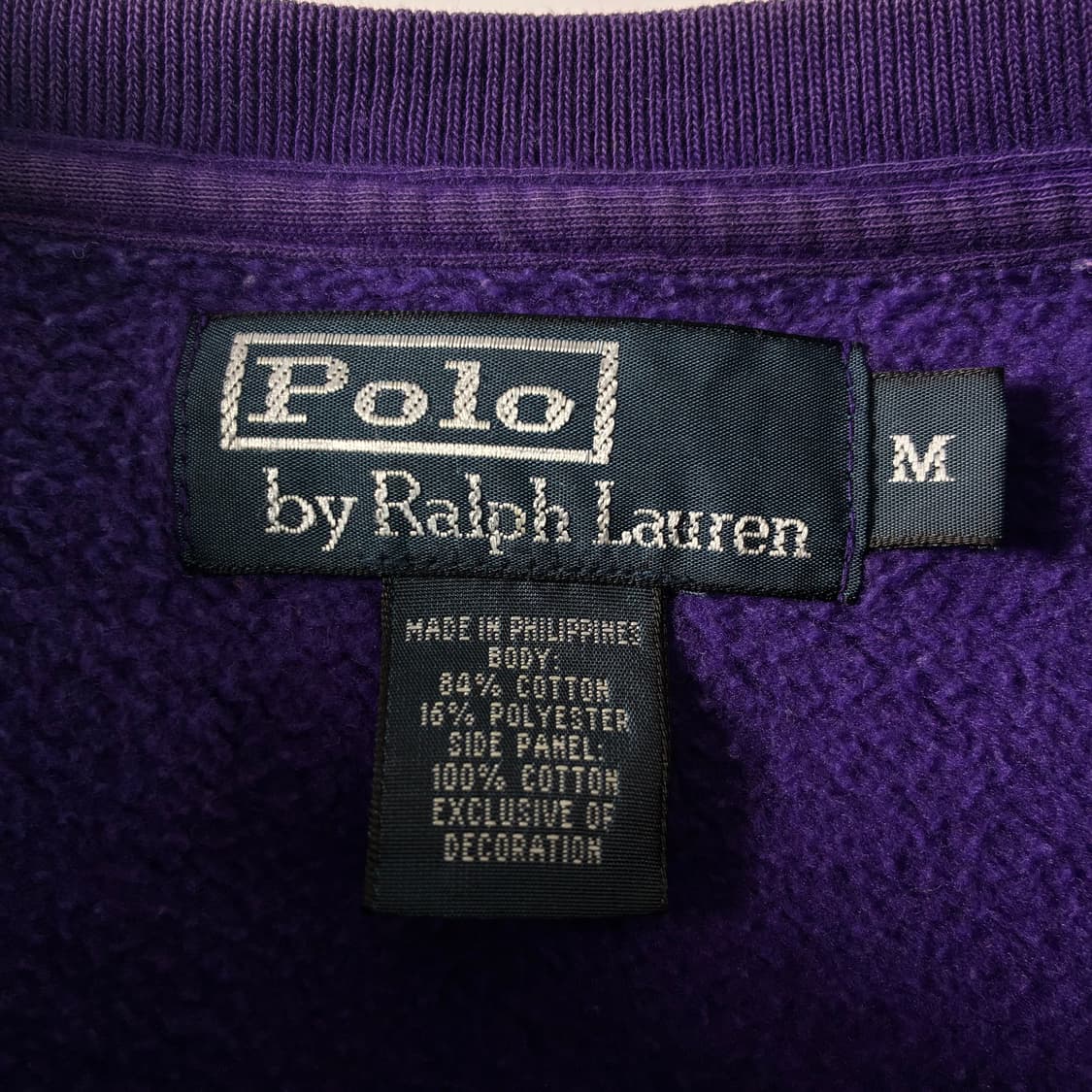 Polo  폴로 랄프로렌 자수 코튼 퍼플 맨투맨  상품이미지4