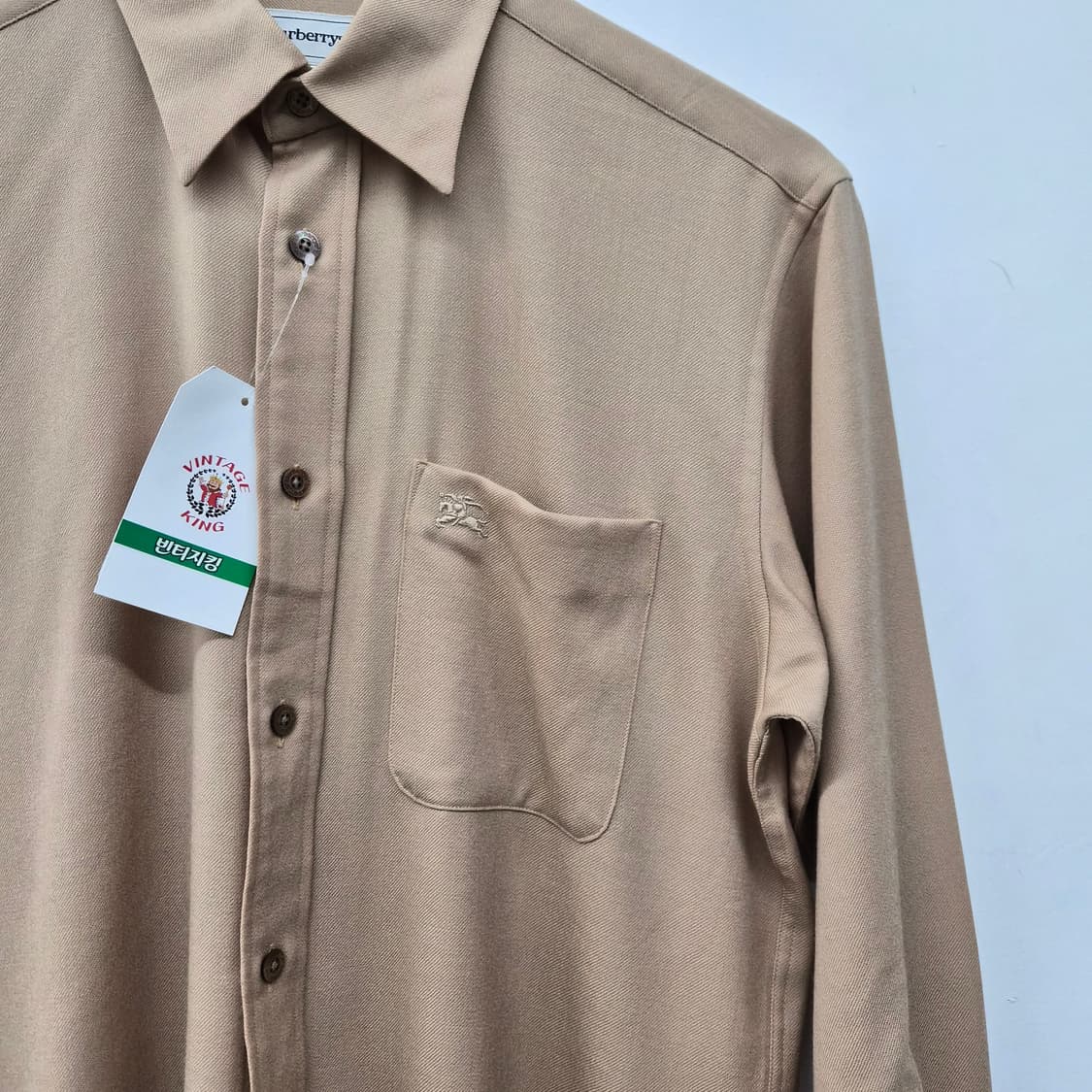 버버리 베이지색 긴팔 셔츠 여성 S 상품이미지7