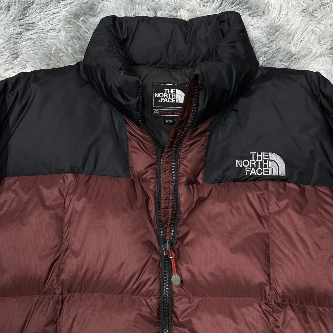 노스페이스 800필 로체 브라운 숏패딩 L 상품이미지2