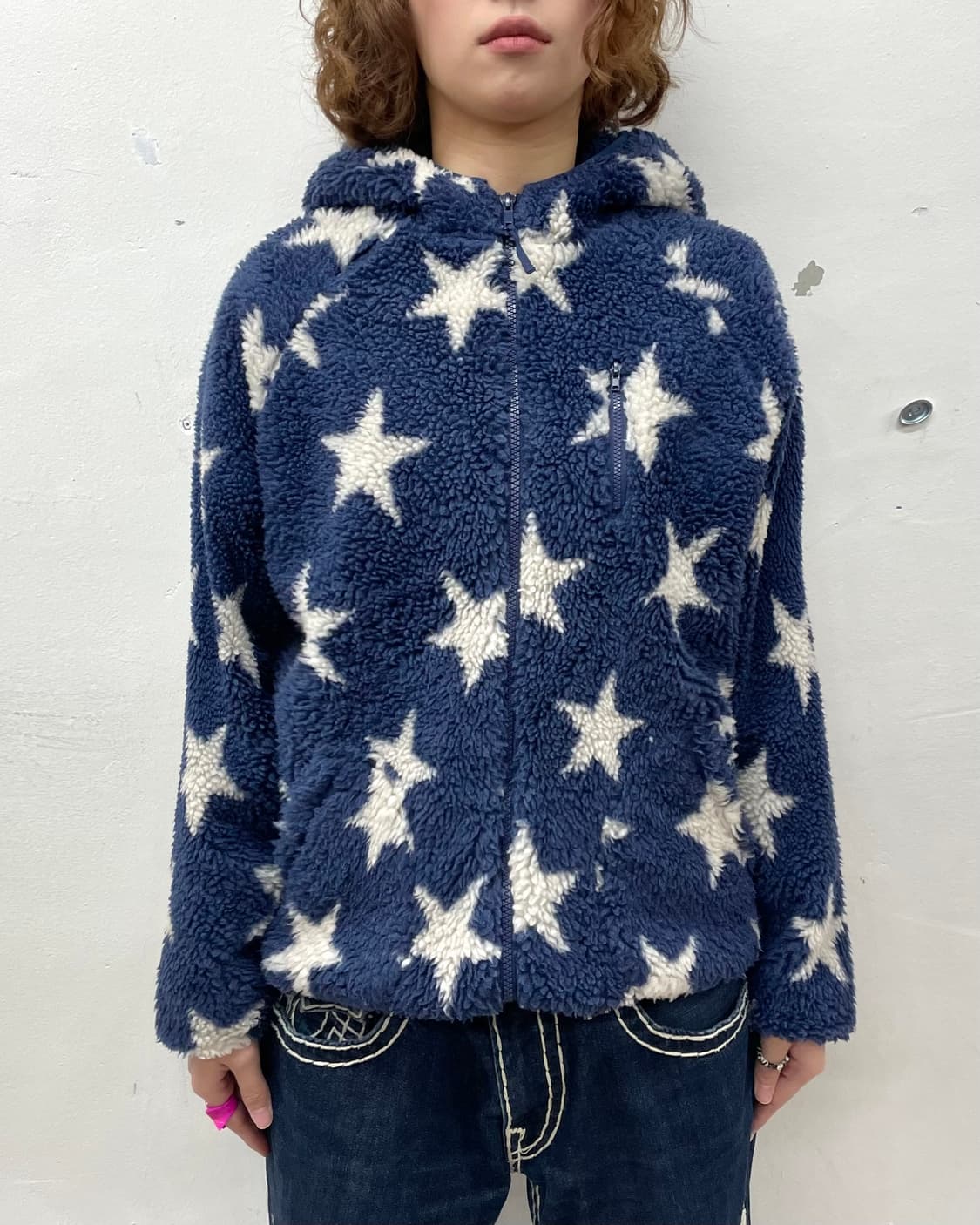 Rough Star Navy Fleece Jacket  상품이미지2