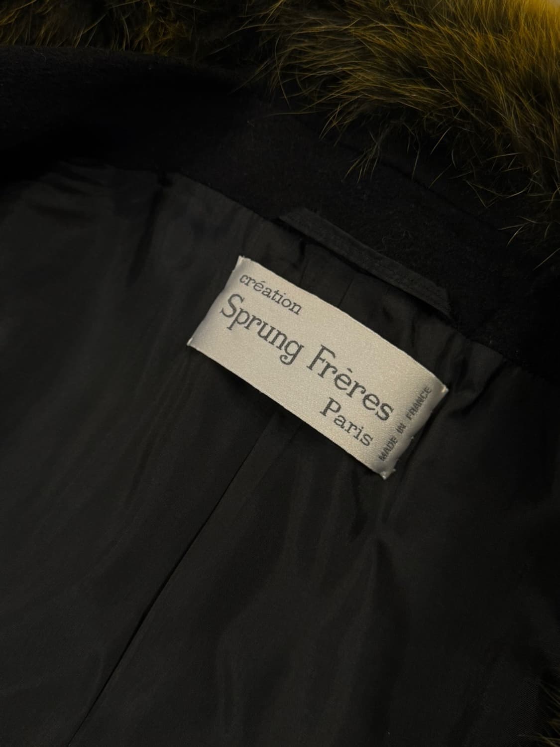 SPRUNG FERES PARIS 코요테퍼 케이프 코트 66~77 상품이미지7