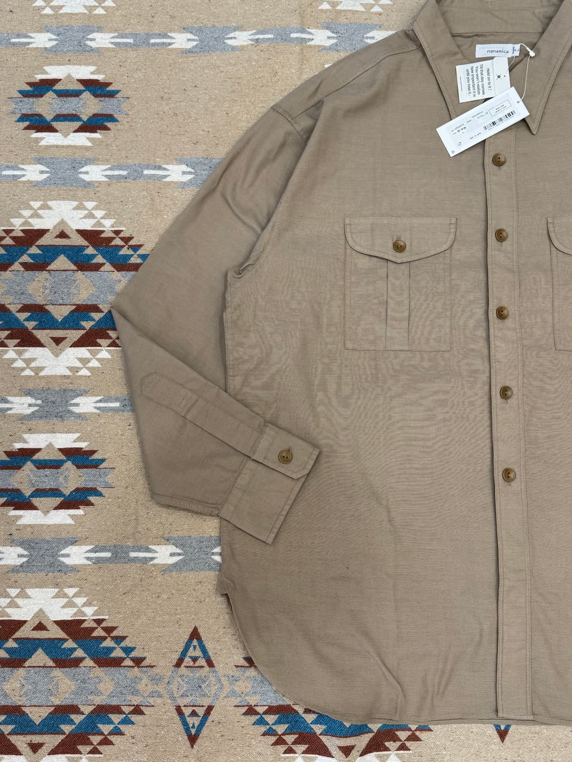 [L] 나나미카 유틸리티 파나마 셔츠 베이지 상품이미지3