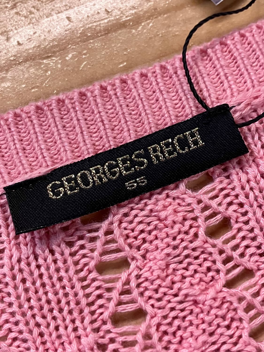 Georges Rech 꽈배기 반팔 가디건 핑크  #csz4020 상품이미지4