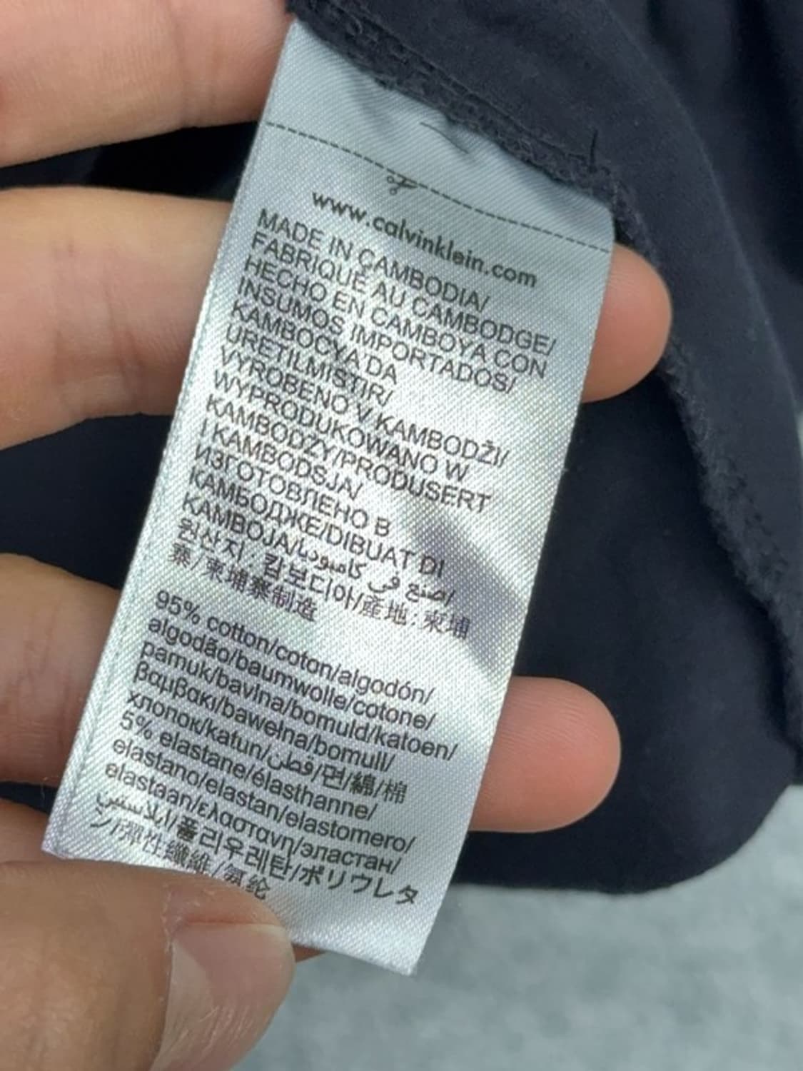 캘빈클라인 프린팅 네이비 반팔티 M 상품이미지6