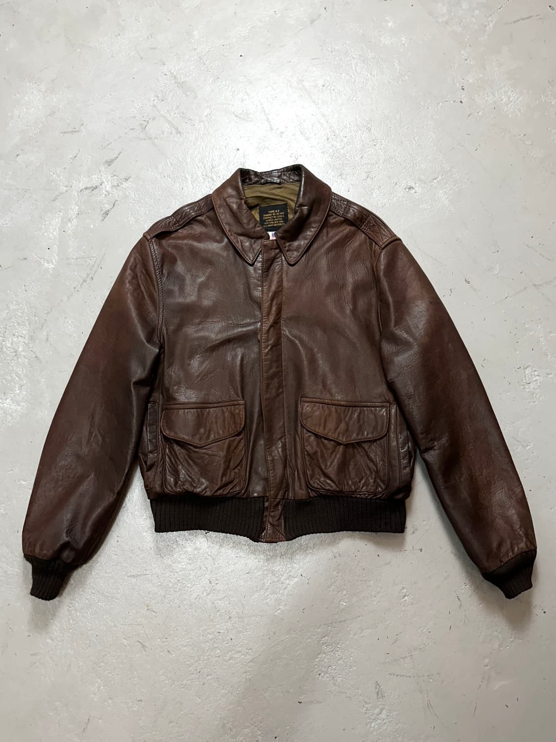 90’s OG 아비렉스 A2 레더 자켓 봄버 자켓 상품이미지1