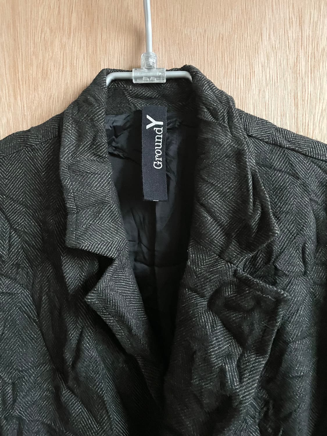 요지야마모토 그라운드와이 주름가공 자켓 상품이미지3