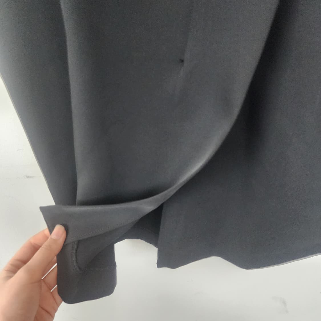 NYMPH 블랙 랩 스타일 롱 슬리브 원피스 상품이미지8