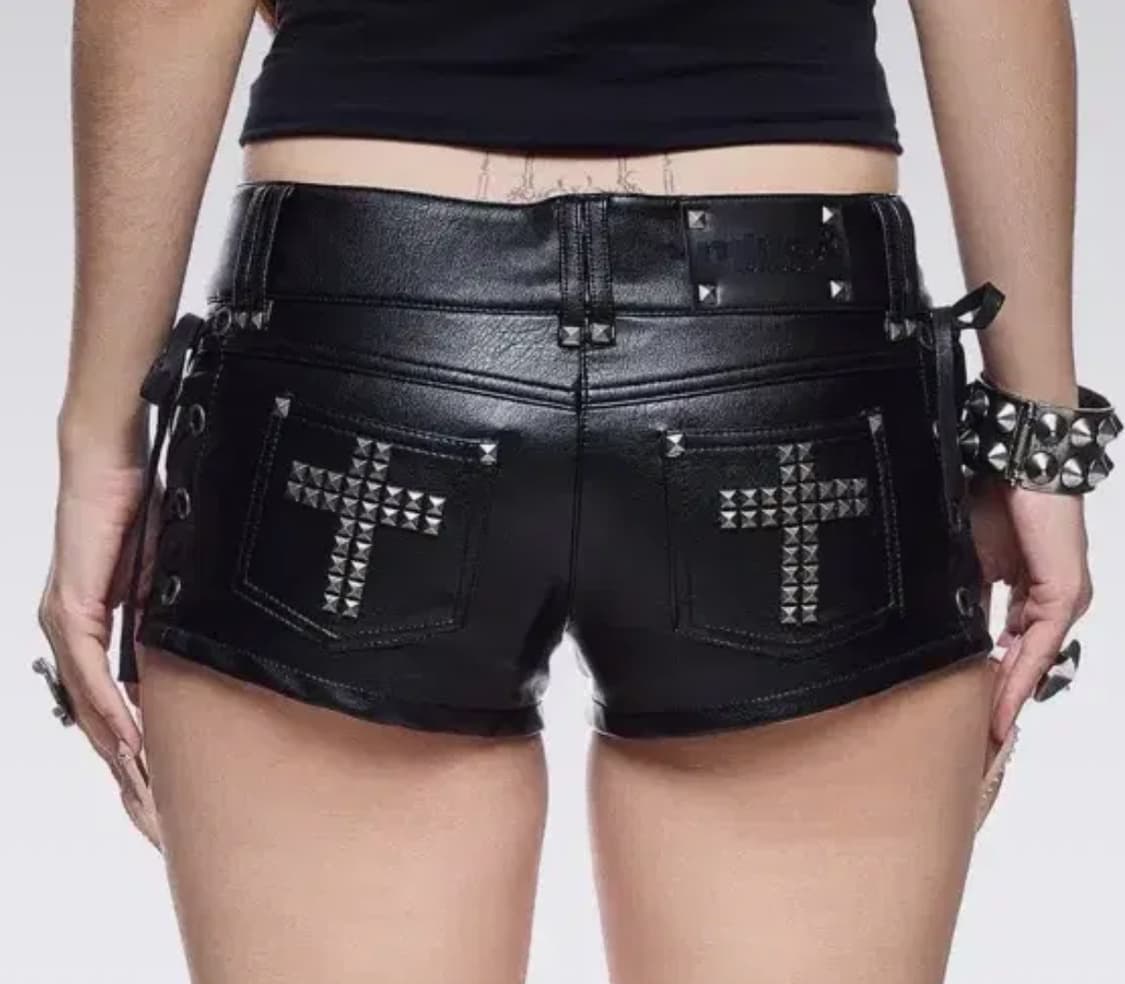 밍가런던 savage vegan leather hot pants 판매 상품이미지1