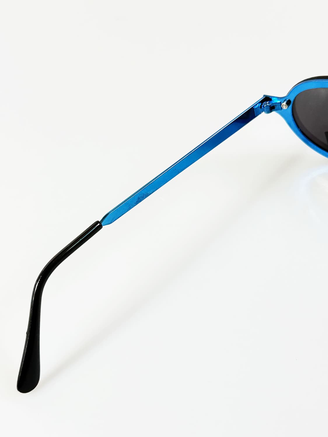 90s FIRE GAS 무테 오벌 블루메탈 프레임 빈티지 선글라스 상품이미지7