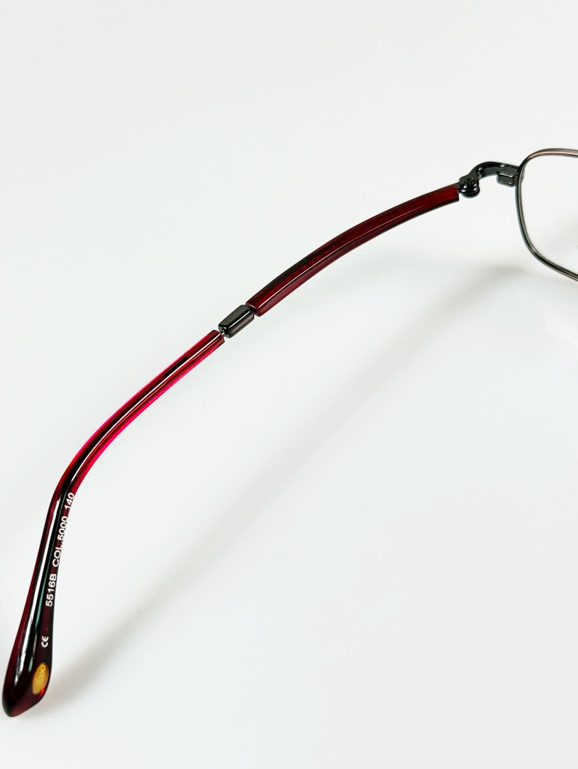 90s KALEIDO 슬림 스퀘어 메탈 프레임 빈티지 안경 상품이미지7