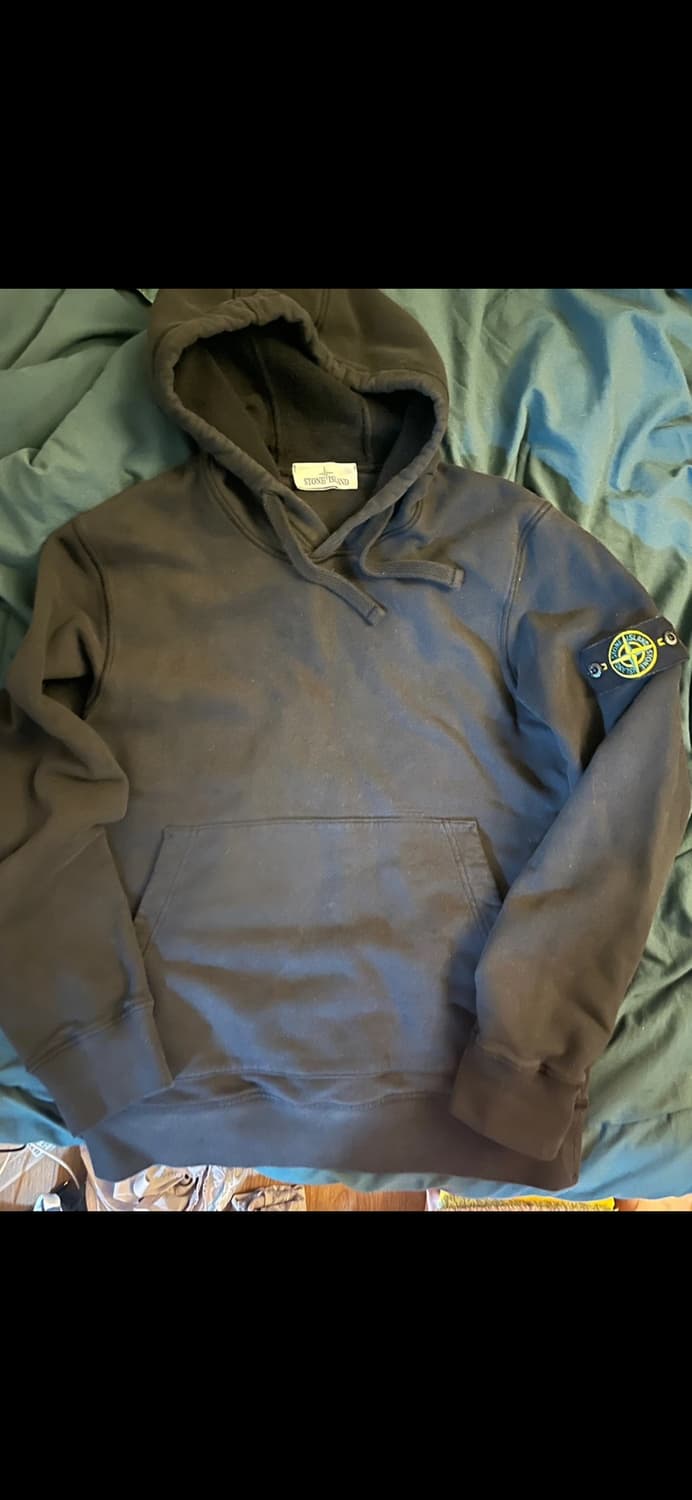 스톤아일랜드 블랙 후드티 정품 상품이미지1