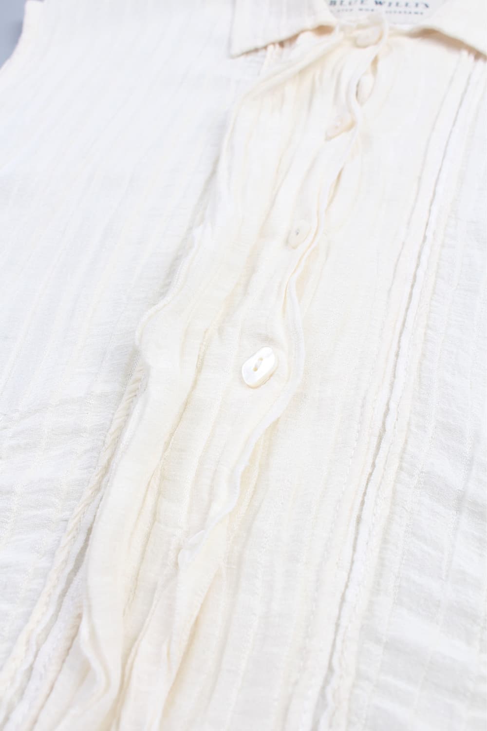 BLUE WILLI’S Ivory Hemp Silk Knit Vest 상품이미지4