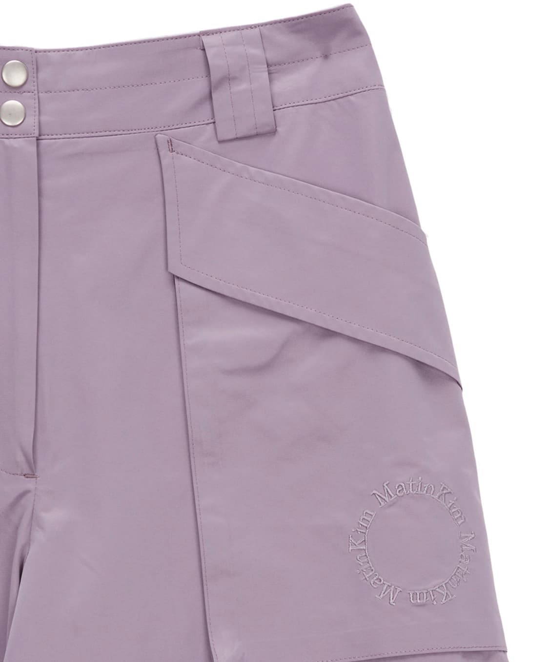마뗑킴 KNEE ZIP OUT POCKET PANTS IN PURPLE 상품이미지4