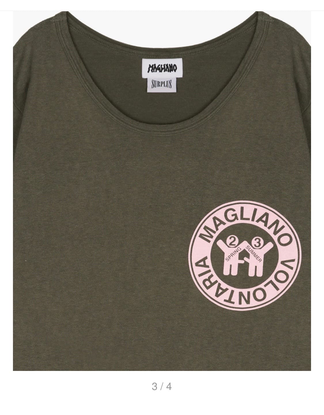 (L/Xl) 마리아노 volontaria 밀리터리 티셔츠 상품이미지1