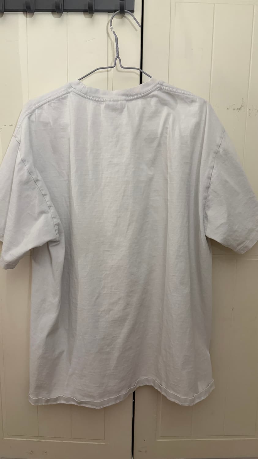 베이프 원포인트 스몰로고 반팔 티셔츠 화이트 상품이미지9