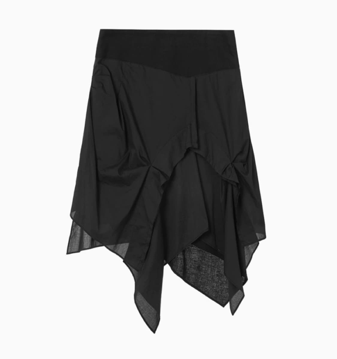 [택포] 오픈와이와이 ASYMMETRIC FRAYED SKIRT 상품이미지1